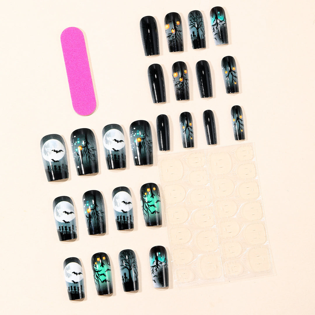 Gothic Horror-Themed Nail Art Extensions Stornfield