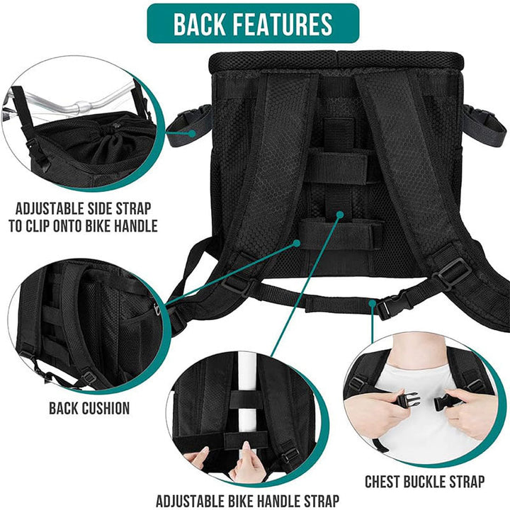 rectangular insulated pet travel tote with drawstring mesh canopy front-access pocket and adjustable padded shoulder strap Stornfield