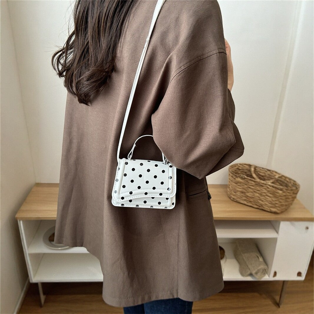 Polka Dot Patterned Mini Crossbody Bag