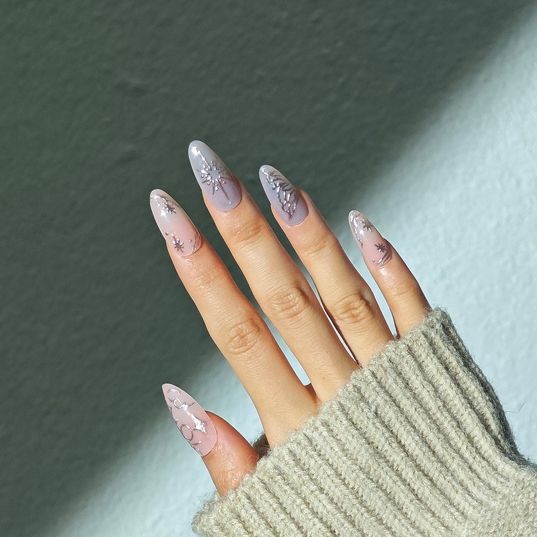 Elegant Holiday-Themed Stiletto Nails Stornfield