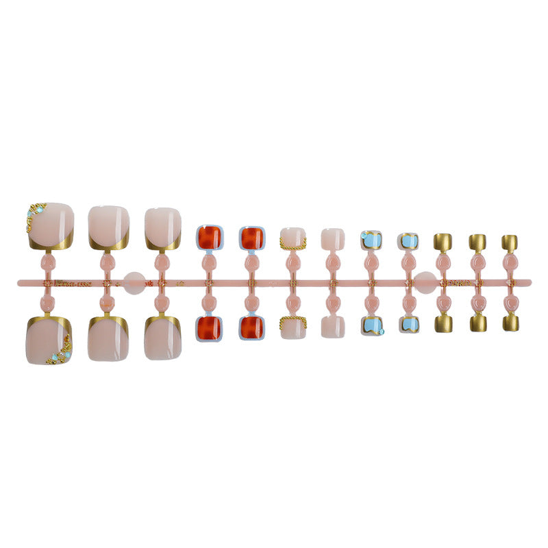 Elegant Decorative Press-On Nails Stornfield