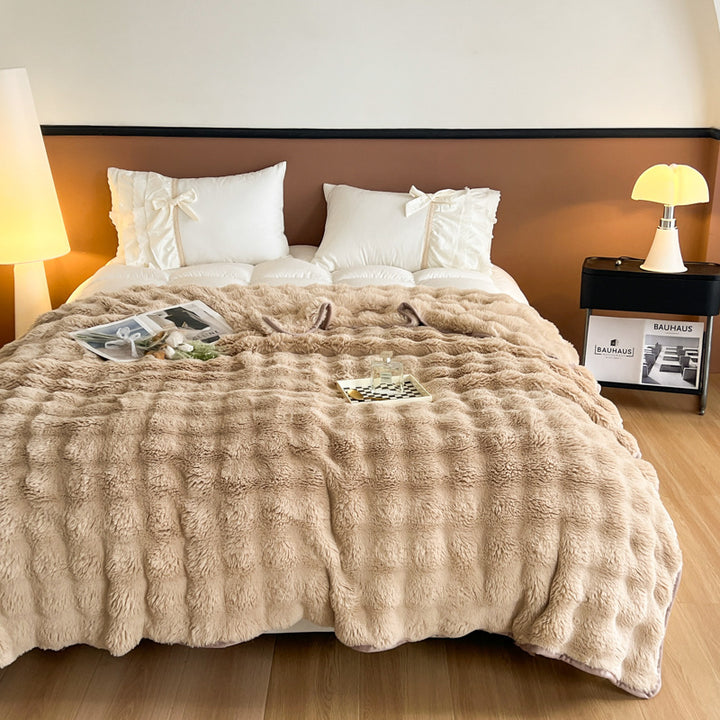 Ultra-Soft Textured Fleece Blanket Stornfield