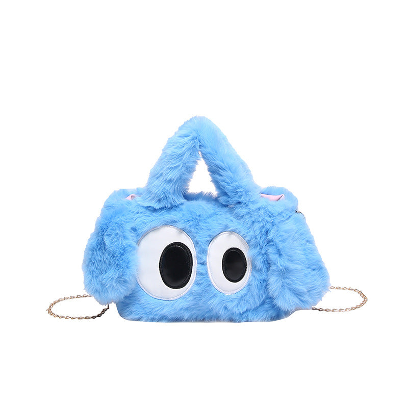 Cozy plush shoulder bag with ear application Stornfield