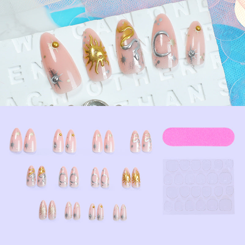 Celestial-Themed Press-On Nails Stornfield