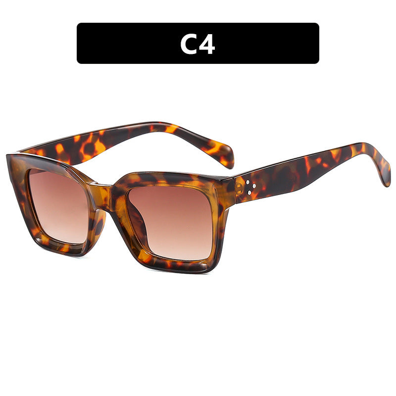 Women's fashionable square sunglasses with narrow frame Stornfield