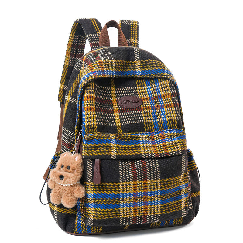 Chic Animal-Print School Backpack Stornfield