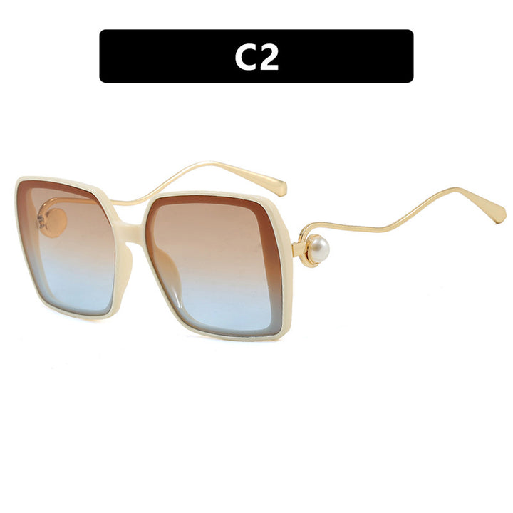 Women's fashionable square glasses with elegant metal frame and unique accents Stornfield