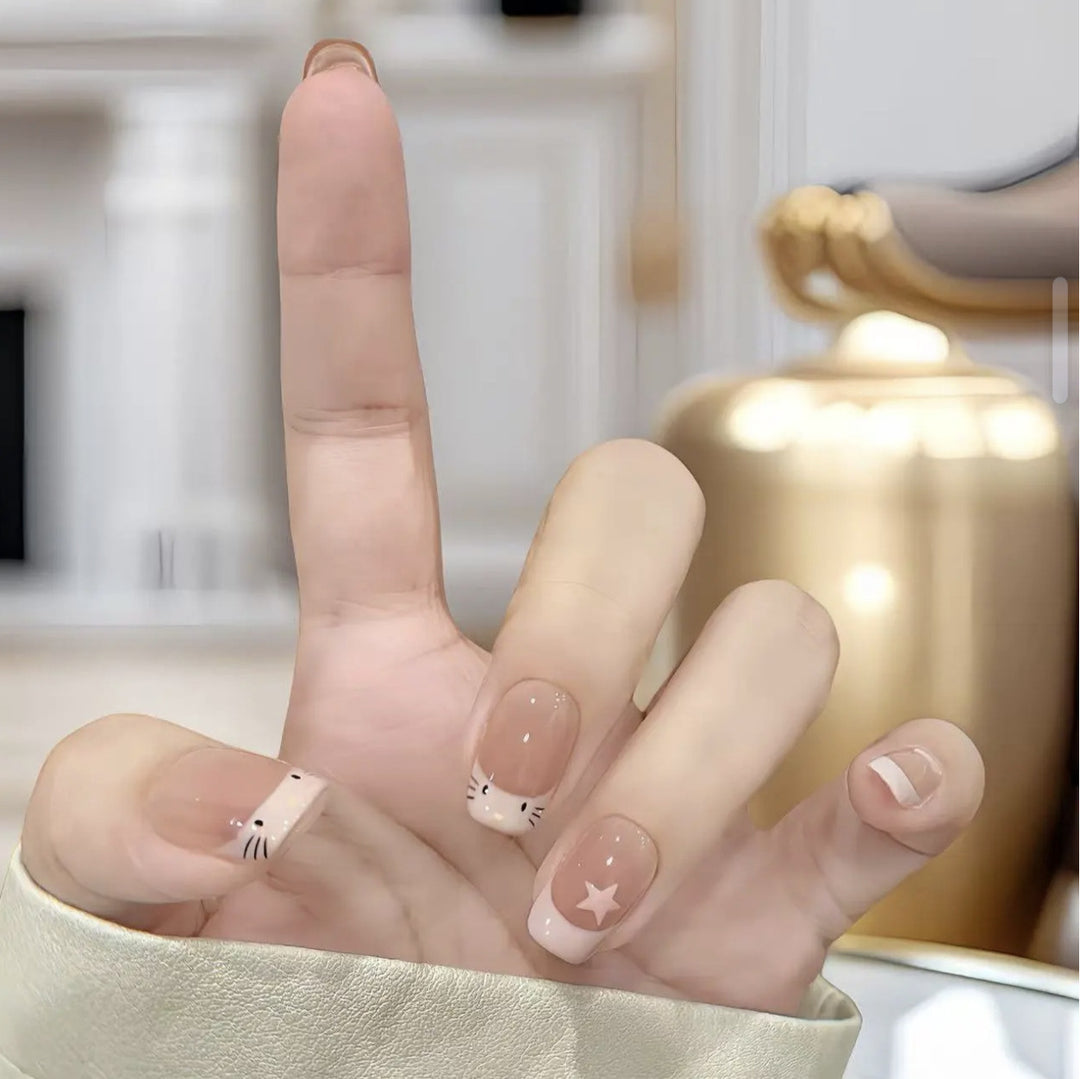 Whimsical Themed Press-On Nail Art Stornfield