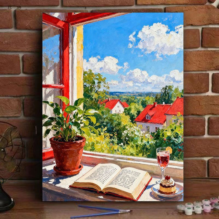 Scenic Window View Canvas Art Print Stornfield