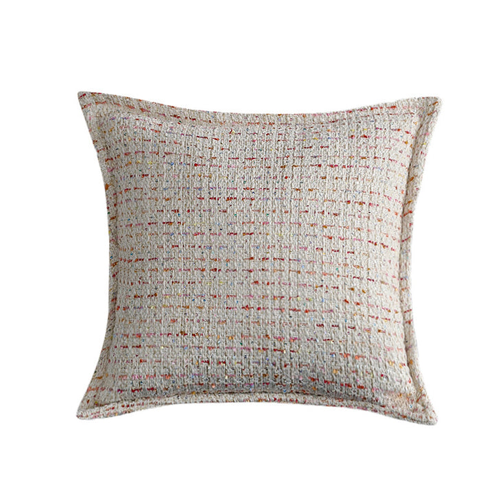 Rectangular decorative pillowcase made of teddy bouclé with ridged texture Stornfield