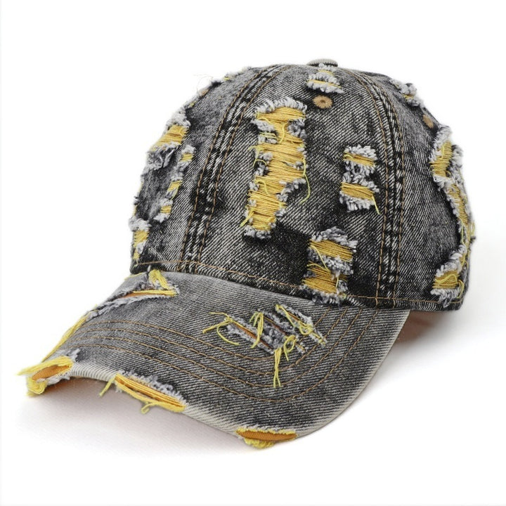Women's Distressed Denim Baseball Cap Stornfield