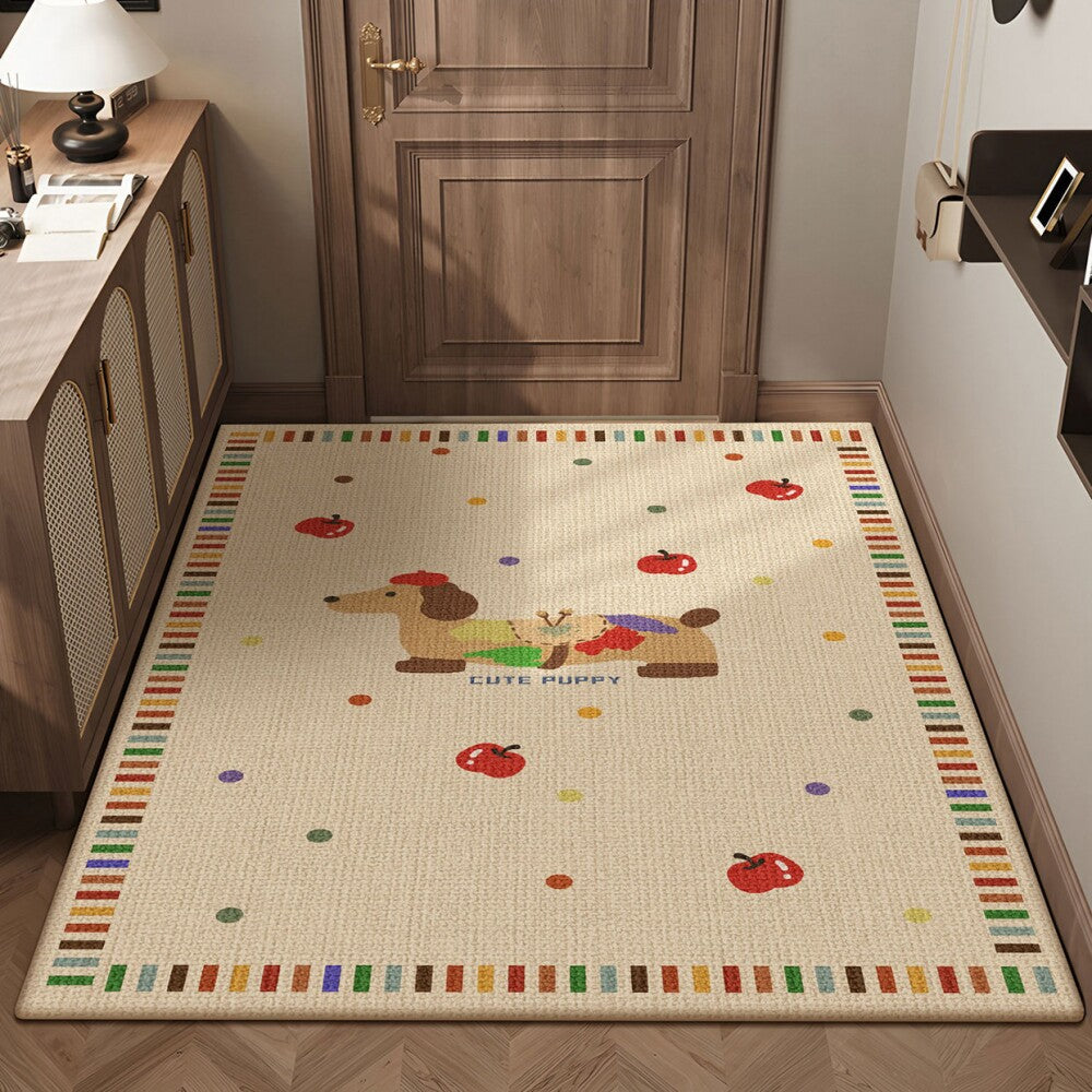 Children's Playful Circus-Themed Area Rug