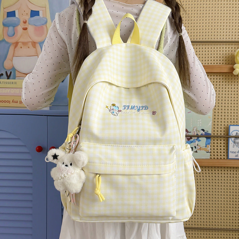 Cute Gingham Patterned Backpack Stornfield