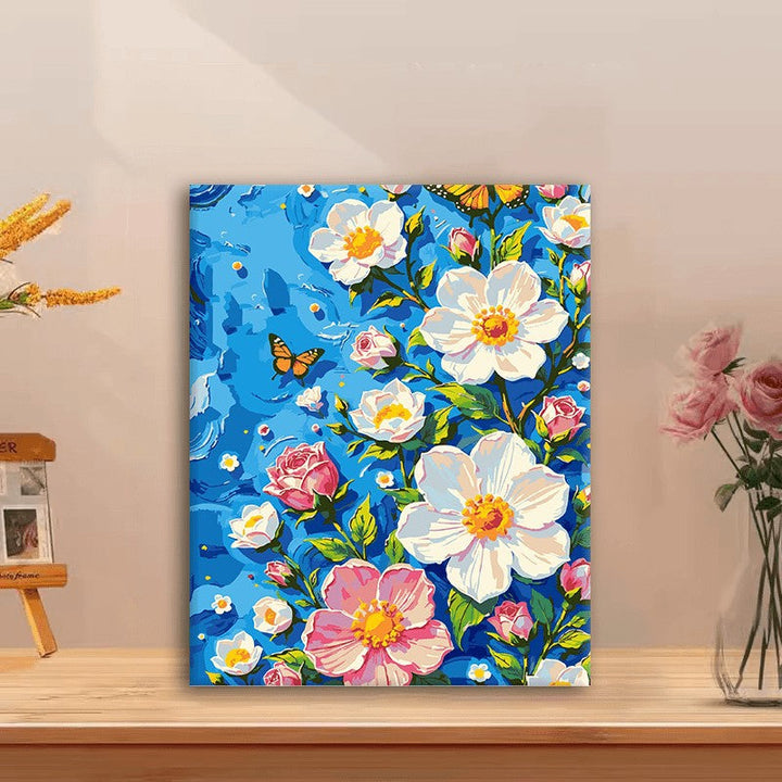 Floral Butterfly Canvas Art Print Stornfield