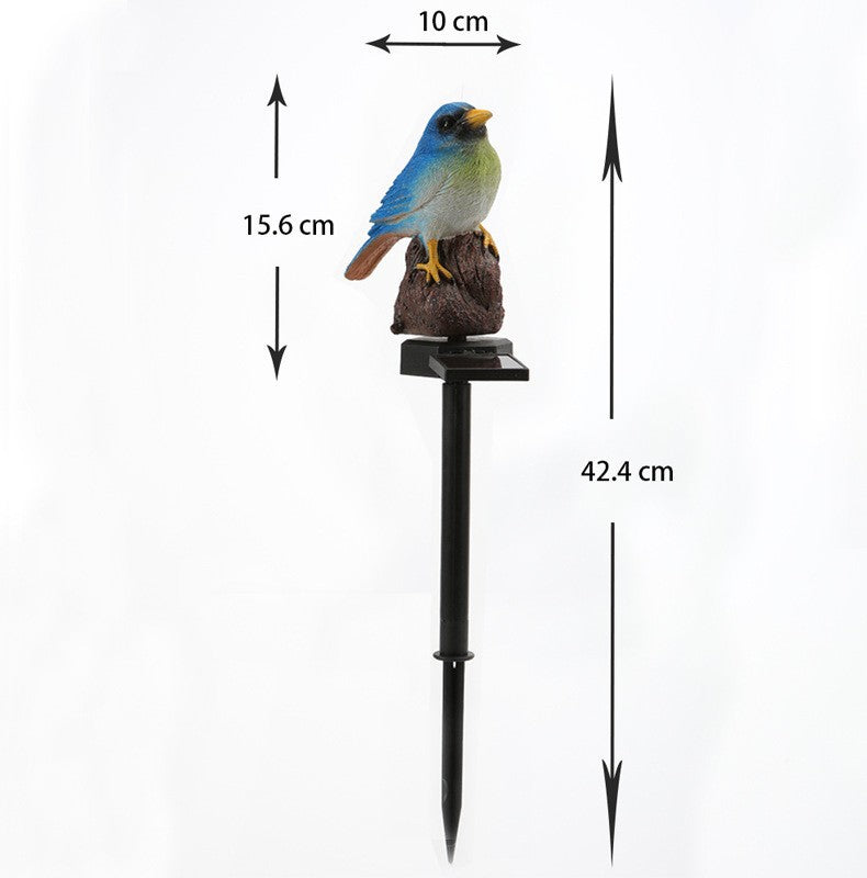 Realistic Solar Bird Garden Stake With Motion Sensor And Weatherproof Design Stornfield
