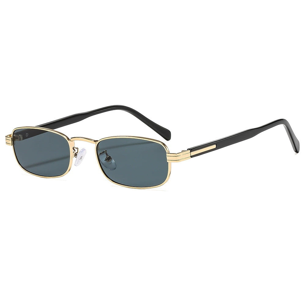 Ladies fashionable sunglasses with stylish metal frame and orange lenses Stornfield