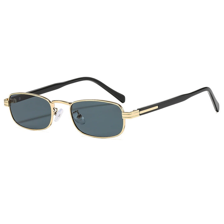 Ladies fashionable sunglasses with stylish metal frame and orange lenses Stornfield