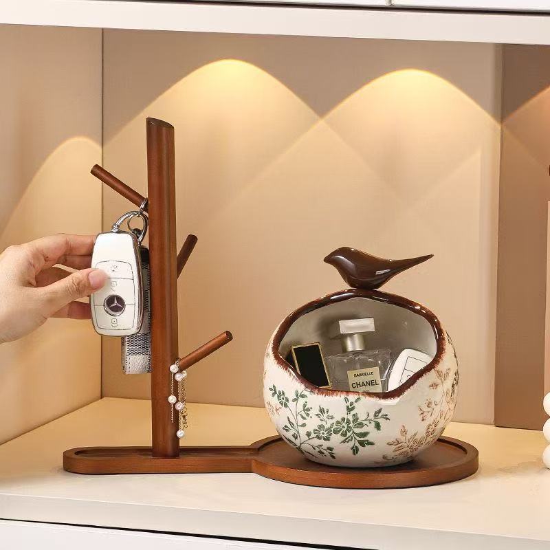 Decorative Key Holder Stand for Home Entryway