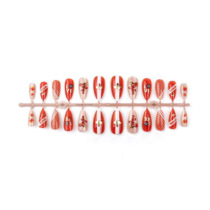 Sports-Themed Press-On Nail Art Set