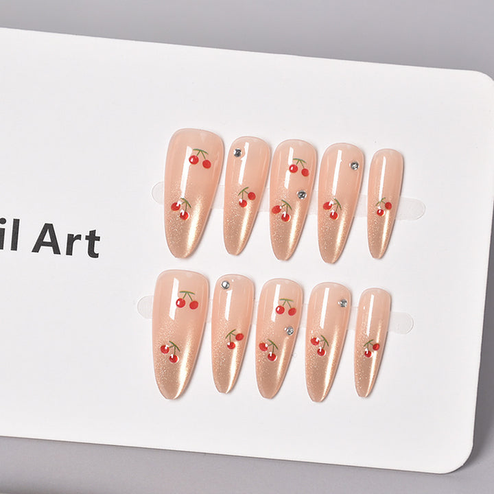 Glamorous Heart-Themed Press-On Nail Set Stornfield