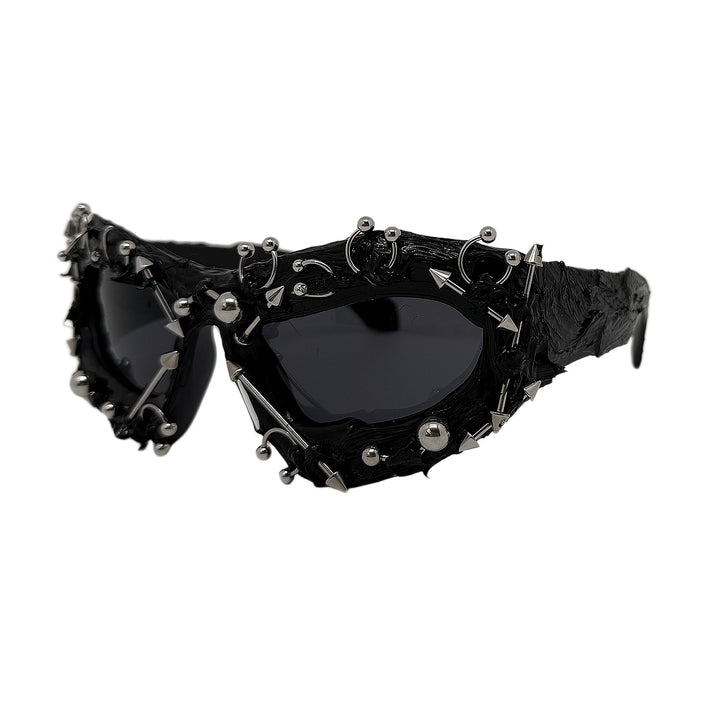 Ladies fashionable sports sunglasses with pointed details Stornfield