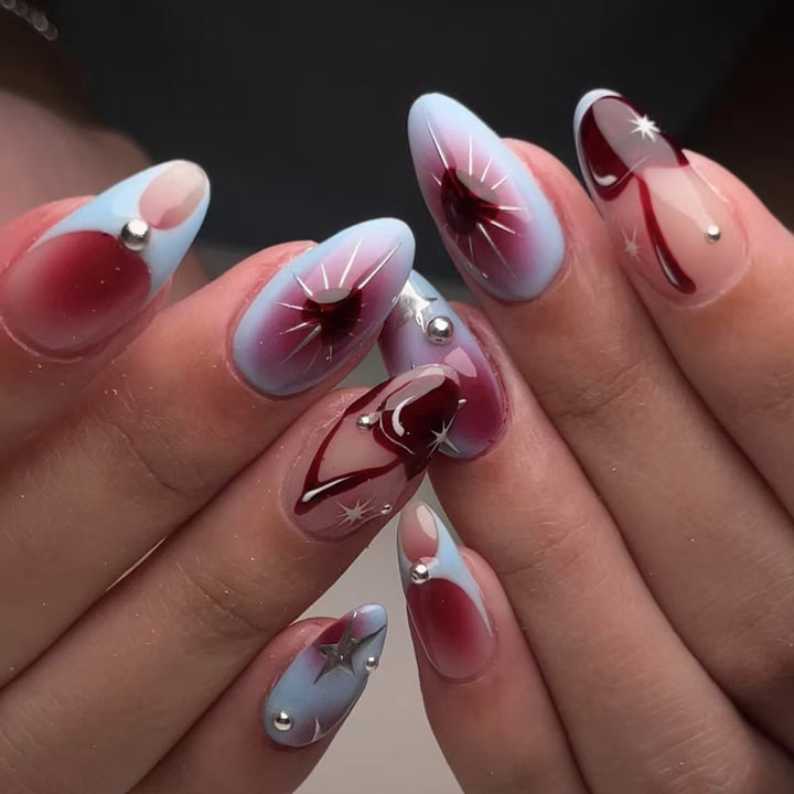 Elegant artificial nails with stylish accents Stornfield