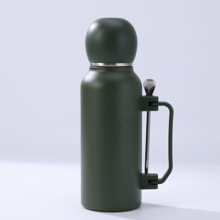 Women practical insulated bottle with integrated tea strainer Stornfield