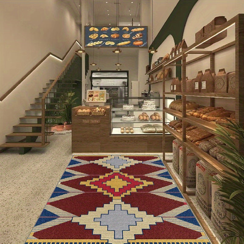 Geometric Tribal Pattern Area Rug