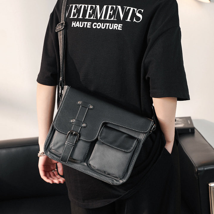 Robust shoulder bag with multiple external pockets Stornfield
