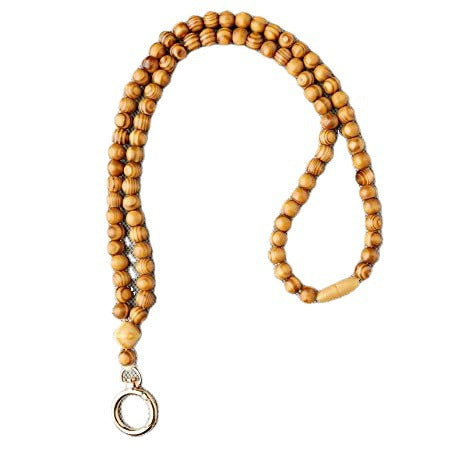 Elegant Wooden Beaded Eyewear Chain Stornfield