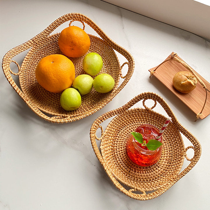 Women heart-shaped rattan basket Stornfield