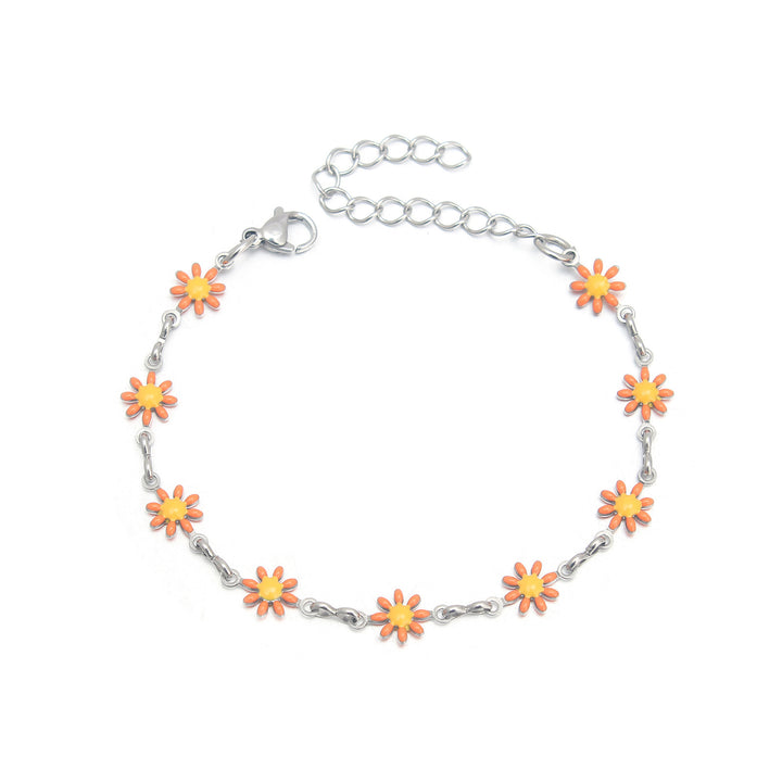Floral Charm Chain Anklet Stornfield