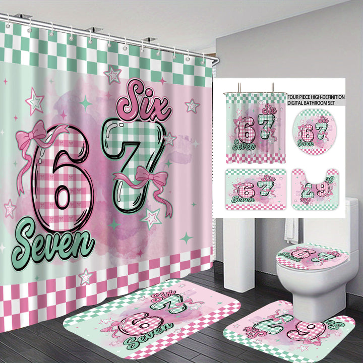 Colorful Dessert-Themed Bathroom Set Stornfield