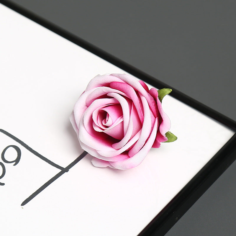 Elegant Silk Rose Pin for Decorative Use