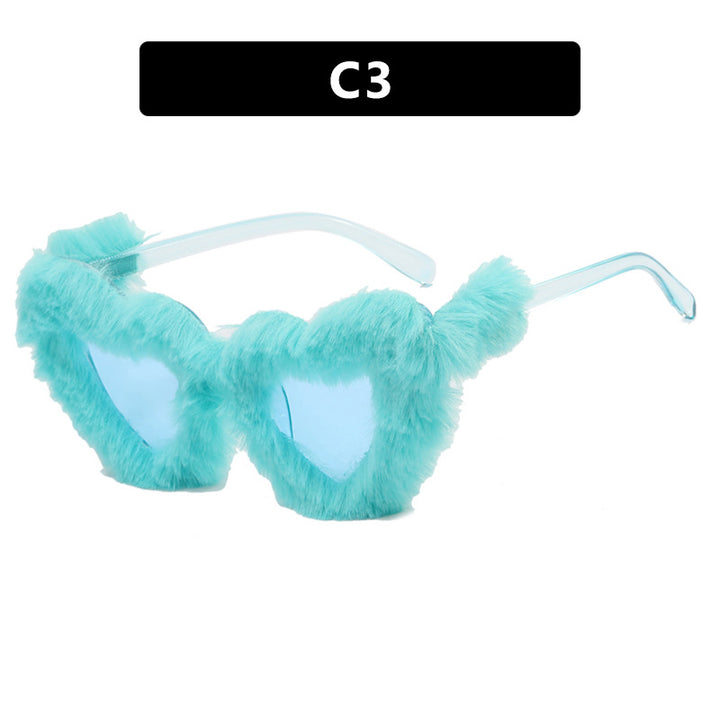 Women Paw Sunglasses with Luxurious Fur Trim Stornfield