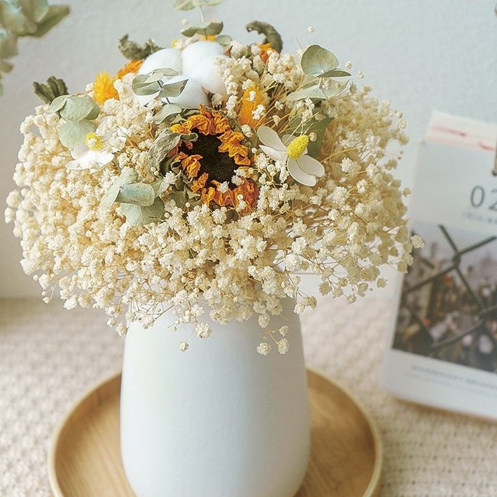 Dried Floral Bouquets with Decorative Accents