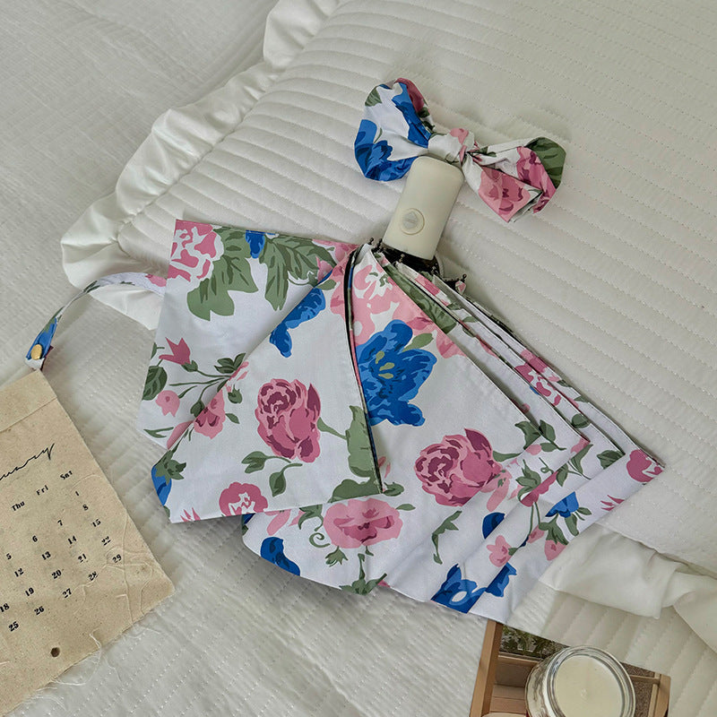 Women's Folding Umbrella with High-Quality Floral Design Stornfield