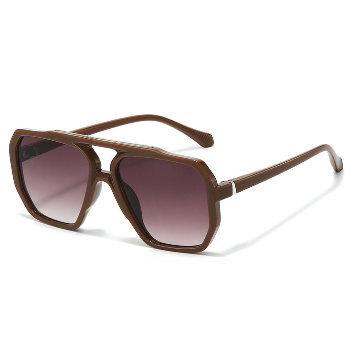 Oversized Hexagonal Frame Sunglasses Stornfield