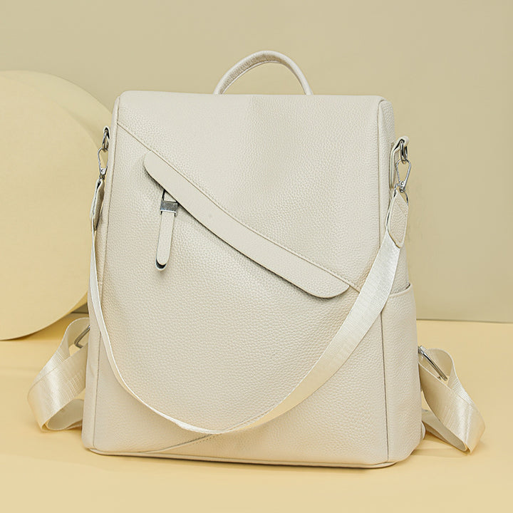 Chic Textured Leather Backpack Stornfield