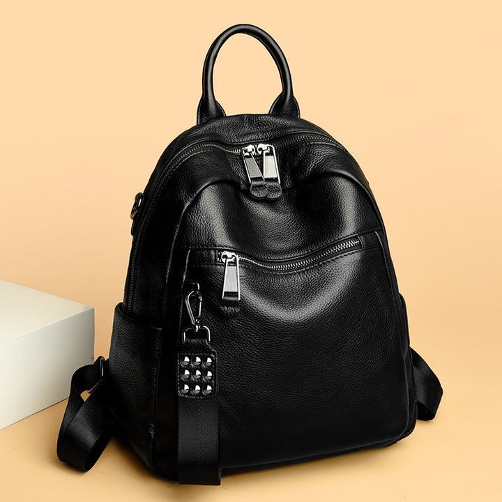 Versatile Multi-Functional Leather Backpack Stornfield