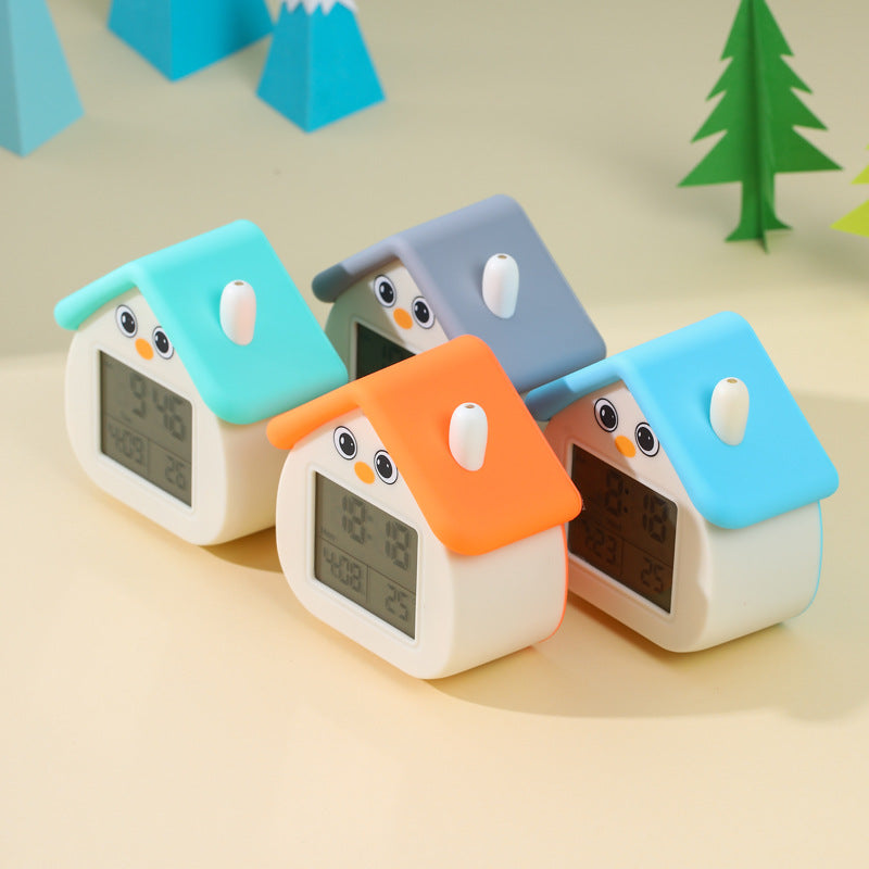 Digital Alarm Clock in Cute House Design Stornfield