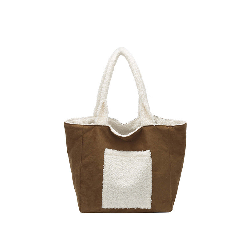Cozy Sherpa Lined Tote Bag Stornfield
