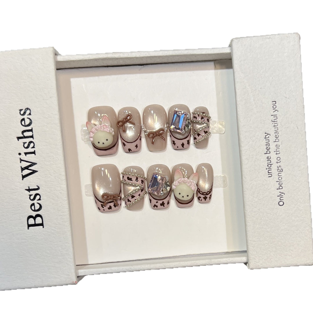 Whimsical Decorative Press-On Nail Set
