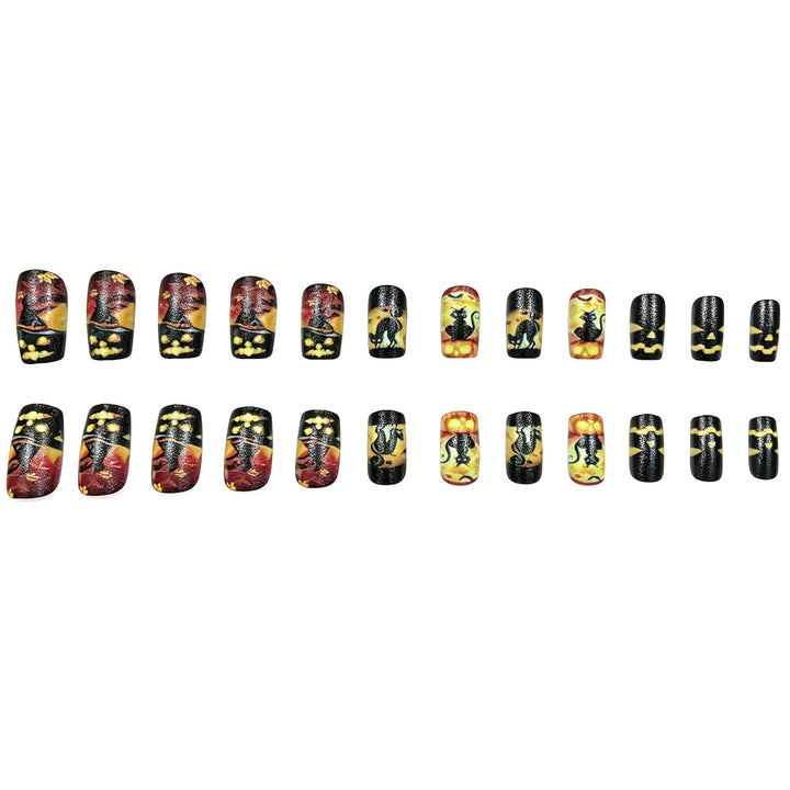 Halloween-Themed Press-On Nail Art Stornfield