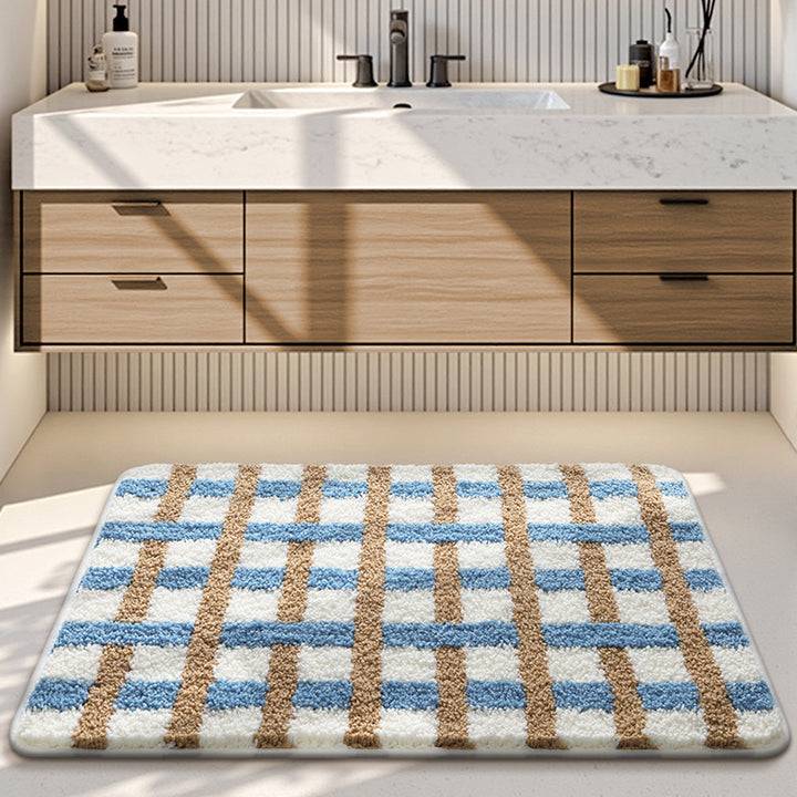 Plush Decorative Bathroom Area Mat