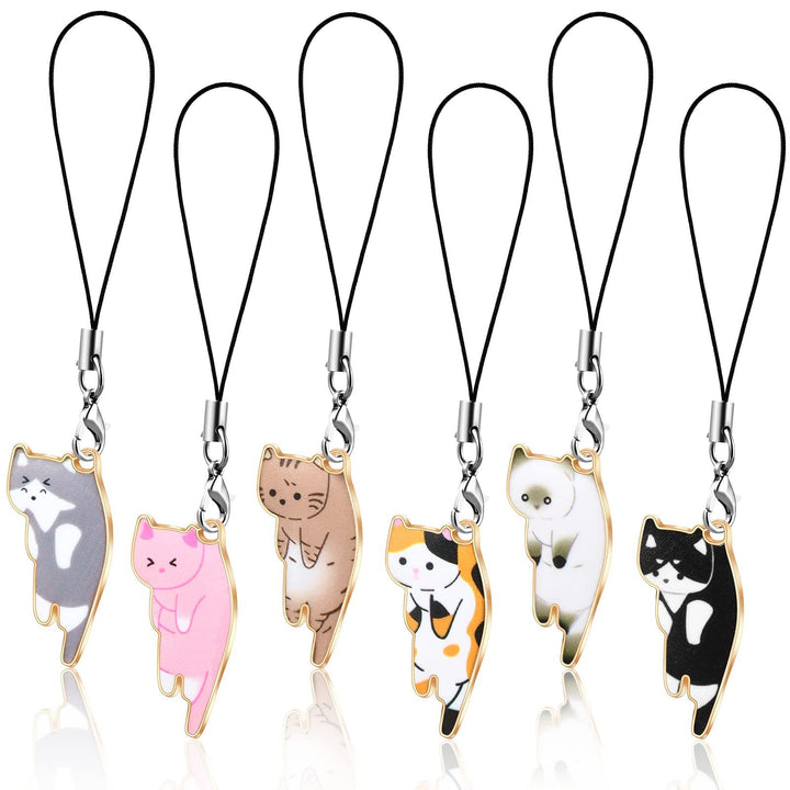 Cat-Themed Charms Keychain Set Stornfield