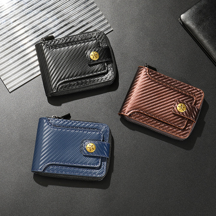 Compact Carbon Fiber Zip Wallet Stornfield