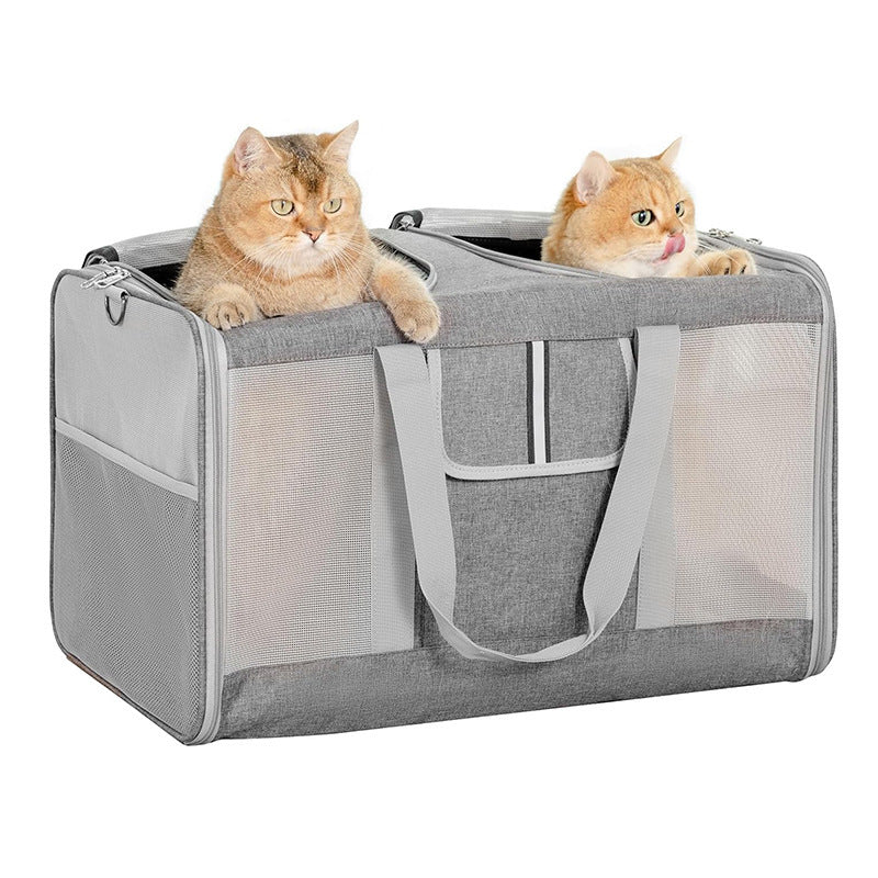 Portable Pet Carrier with Breathable Mesh Inserts Stornfield