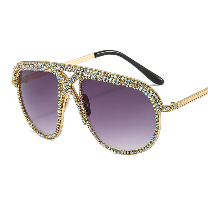 Ladies elegant sunglasses with glittering frame and gradient lenses Stornfield