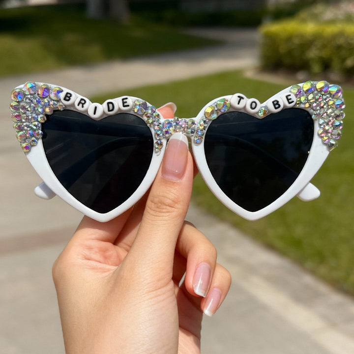 Glamorous Heart-Shaped Bridal Sunglasses Stornfield